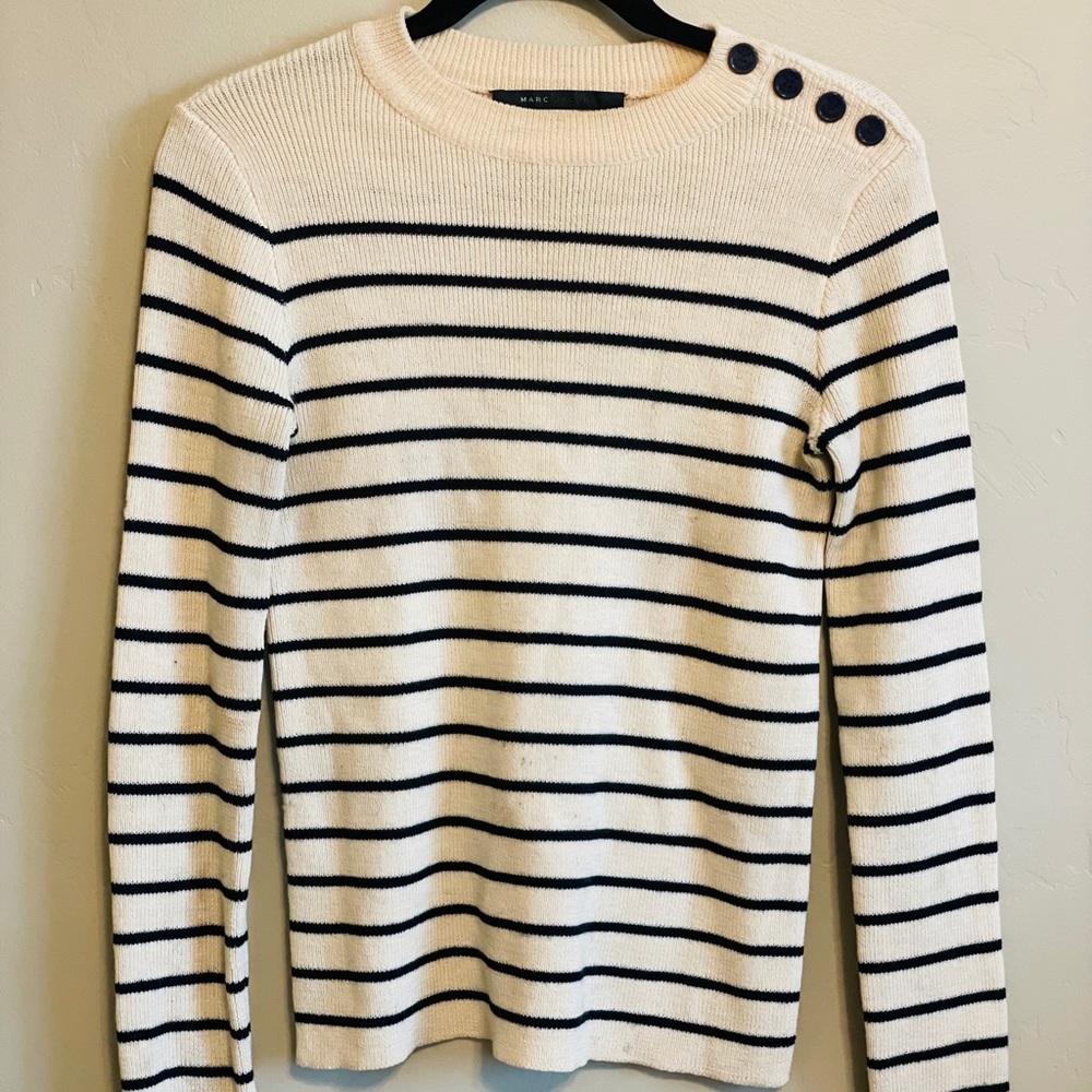 Gorgeous Marc Jacobs Wool striped sweater sz S/8